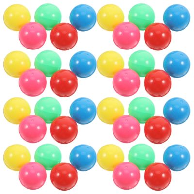 VILLFUL 100Pcs Colored Capsules for Math Probability Learning Hollow Plastic Counting Balls for Marble Run and Educational Games Safe and Engaging for Boy Girl
