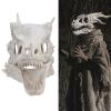 aqxreight Latex Dinosaur Skull Mask, Halloween Costume Party Props, for Cosplay, Haunted House with Lifelike Jaw, Suitable for Role Playing view 2
