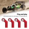 Alomejor 7.0mm Ball RC Car Rod End with Alloy M4 Curved CW Set for 1/10 Scale Model Car Accessories Replacement Part (Red) view 2