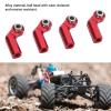 Alomejor 7.0mm Ball RC Car Rod End with Alloy M4 Curved CW Set for 1/10 Scale Model Car Accessories Replacement Part (Red) view 3
