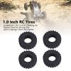 4PCS 1.0 Inch RC Car Wheel Tire Rubber Boot Tread Sponge Inner Liner Replacement for 1/18 1/24 Crawler view 4