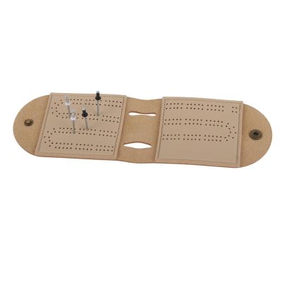 aqxreight Leather Cribbage Board G Set with Needle Lightweight Brown 2 Leather G Bag Scoreboard for Pepple Over 8 to This Leather G Bag Scoreboard Offers More Dozen Leather Cribbage Board