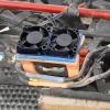 ESC Cooling Fan and Motor Dual Fan Set, Aluminum Plastic Fan Set for Stampede 4x4 Rustler 4x4 Hoss 4x4 with Velineon VXL 3s (Blue) view 4