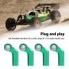 Alomejor 7.0mm Ball RC Car Rod End with Alloy M4 Curved CW Set for 1/10 Scale Model Car Accessories Replacement Part (Green) view 4