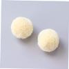 MOBUTOFU 6 Pairs Non Piercing Earrings for Kid Fur Ball Earrings Hoop for Clip-on Ear Clips Kid Pierced Ear Clips Non Pierced view 3