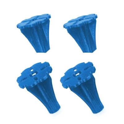 4PCS/lot 3D Printed TPU Landing Gear Legs Support Protector Stabilizer Skid Height Extender for RC FPV Racing Plane(4xLong Stands Blue)
