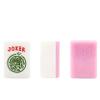 AzulHome American Pink Mahjong Set with1.4 Large Numbered Melamine Tiles (166 Pieces) | Premium Dice, Chips & Elegant Pink Carrying Case view 4