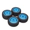 1/10 Buggy Tire w/Alu Dish Wheels for Ta-Miya TRF501X DB01 for Plas-ma Edge TT02B DT03 TD4 TD2 DT02 DF02 DF03 Dark for Impact DB02 4WD Car(Silver) view 2