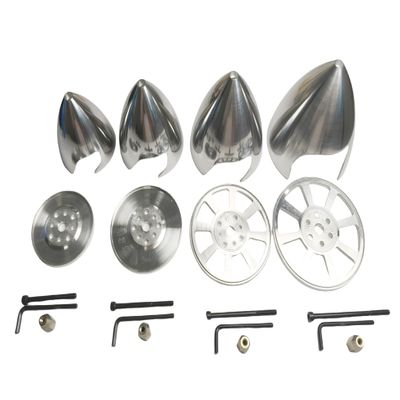 YHFLFRC Aluminum Spinner 2 Blades Special Drilled Bigger Slot Open for RC Plane Airplane (4.0102mm)
