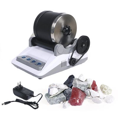 Professional Stone Rock Polisher, Rock Tumbler Kit, Electric Polisher Polishing Toy with Timing Buttons, Turn Rough Rocks Into Beautiful Gems, for Children Adults Gift