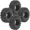 1.9 inch RC 1.9 Crawler Tires Rubber Mud Tires OD 110mm Tyre & Metal 1.9 Inch Beadlock Wheel Hub Rims Width 26mm 6-Spoke Wheel Rim view 2