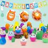 24 Pack Prefilled Easter Eggs with Animals Squishy Animal Toys for Easter Egg Hunt, Easter Basket Stuffers Fillers, Easter Party Favors, Easter Classroom Prize Supplies view 2