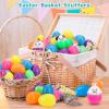 24 Pack Prefilled Easter Eggs with Animals Squishy Animal Toys for Easter Egg Hunt, Easter Basket Stuffers Fillers, Easter Party Favors, Easter Classroom Prize Supplies view 4