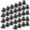 100PCS Black Plastic Mini Clips - Small Hair Accessories for Baby and Girls, for Parties and Daily Use view 2