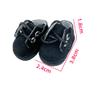 niannyyhouse 10cm Doll Shoes Length 3.8cm 4in Plush Doll Dress Up (Black+White) view 4