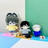 niannyyhouse 10cm Doll Shoes Length 3.8cm 4in Plush Doll Dress Up (Black+Khaki) view 4