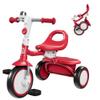 besrey Toddler Tricycle with Bell, Kids Tricycle Age 18 Months to 5 Years, Kids Trike, Toddler Bike for 1.5-5 Year Olds, Baby Trike, Gifts & Toys for Boys & Girls, New Red view 1