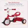 besrey Toddler Tricycle with Bell, Kids Tricycle Age 18 Months to 5 Years, Kids Trike, Toddler Bike for 1.5-5 Year Olds, Baby Trike, Gifts & Toys for Boys & Girls, New Red view 3