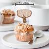 18pcs Glitter Poop Dessert Cupcake Topper Pick for Funny Theme Decor Supplies Men Women Happy Birthday Party Decoration view 2