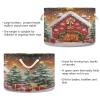 Flradish Gingerbread House Christmas House Cotton Rope Baske,20" X 20" X 14" Woven Baby Soft Waterproof Laundry Baskets with Handles,Toy Basket for Storage,Living Room,Toy,Blankets,Clothes view 3