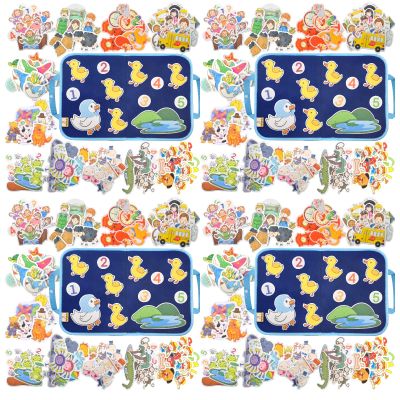 CHEFAN 12 Pack Felt Storyboard Pieces for Toddler, Flannel Board Stories for Preschool Activities(4PACK)
