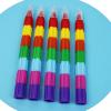 10PCS Stacking Pen for Kid Adult 10 Color Colorful Crayon Pencils Crayon Pen for Drawing Doodling Books view 3
