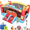 AKEYDIY Big Inflatable Bounce House for Big Kids, 13FT Outdoor Inflatable Bouncers with Blower, Double Basketball Hoop, Throw Ball Game, Punching Game, Jumping Bouncy Castle (Extra Large Bounce House) view 1
