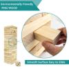 Wooden Tumble Tower Game Yard Outdoor Games for Family Toppling Block Stacking Game (Big-1.48FT) view 3