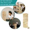 Wooden Tumble Tower Game Yard Outdoor Games for Family Toppling Block Stacking Game (Big-1.48FT) view 4