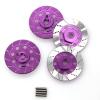 4pcs Metal Brake Disc Wheel Hex Hub Adapter 12mm for Tamiya TT01 TT02 HPI HSP 94123 Sakura D4 1/10 RC On Road Racing Car(Purple) view 1