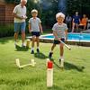 Kubb Outdoor Game | Viking Game Rubber Wood Garden Throwing Toy with Carry Bag (30 x 5 x 5 cm-King) view 4