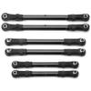 Metal Turnbuckles Pull Rod Link Rod Steering Rod Set for Traxxas Slash Hoss Rustler Stampede 4x4 1/10 RC Car Upgrade Parts(Black) view 1