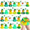 24 Pcs St. Patrick's Day Rubber Ducks,Jeeps Ducks for Ducking,2" Mini Duckies Bath Toys for Kids St. Patrick's Day Party Favors Car Dashboard Decoration Gift Exchange view 1