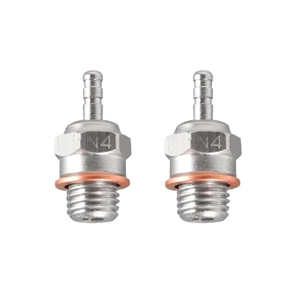 2pcs 6pcs N3 N4#3#4 Hot Spark Glow Plug Replace OS For HSP HPI Red-cat 1/8 1/10 RC Nitro Engines Car Truck Buggy replacement part(2pcs N4)