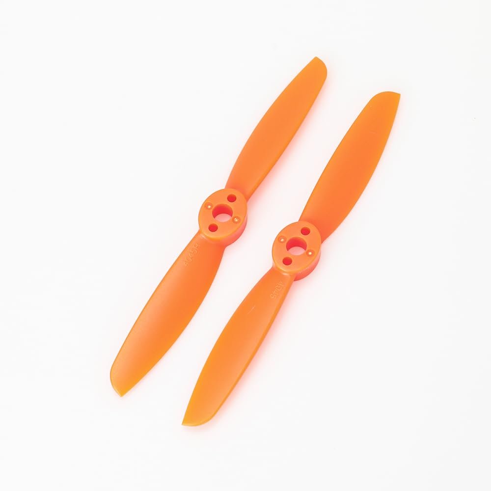 1 Pair 4045 4inch 4X4.5 Propeller CW CCW 1104 1106 1306 1407 1406 Brushless Motor Prop for Mini RC FPV Racing Drone Quadcopter(Orange 1 Pair)