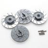 4pcs Metal Brake Disc Wheel Hex Hub Adapter 12mm for Tamiya TT01 TT02 HPI HSP 94123 Sakura D4 1/10 RC On Road Racing Car(Grey) view 1