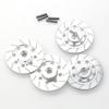 4pcs Metal Brake Disc Wheel Hex Hub Adapter 12mm for Tamiya TT01 TT02 HPI HSP 94123 Sakura D4 1/10 RC On Road Racing Car(Grey) view 4