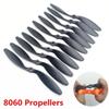 10/20pcs 8060 Propellers Glass Fiber & Nylon Props for KT su27 RC Airplane Quadcopter Perfect 8x6 RC Airplane Propellers Blades(8060 20pcs) view 2