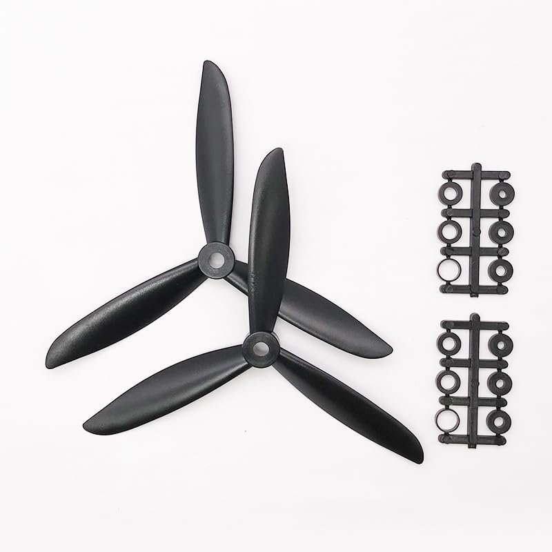 1/2 Pairs 5045/6045 3-Blade Propeller 5x4.5 6x4.5 CW CCW for RC FPV Drone Airplane Fixed Wing Part(1 Pair 6045)