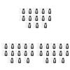 Haofy 78PCS Wedding Bubble Bottles Bride and Groom Shape Mini Bubble Party Bottle for Anniversary Engagement Bridal Celebration Black White Outdoor Indoor Activity view 1