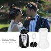 Haofy 78PCS Wedding Bubble Bottles Bride and Groom Shape Mini Bubble Party Bottle for Anniversary Engagement Bridal Celebration Black White Outdoor Indoor Activity view 3