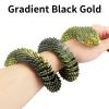 SUMLAND 3D Printed Snake,3D Printed Animals,24 Inch 3D Printed Fidget ToysArticulated 3D Printed Crystal AnacondaHome Office Executive Desk Decoration Black Gold view 2
