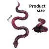 24 Inch 3D Printed Snake,3D Printed Animals,3D Printed Fidget ToysArticulated 3D Printed Crystal AnacondaHome Office Executive Desk Decoration Black Red view 4