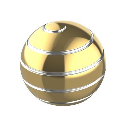 High-Gloss Silver Wire Rotating Desktop Ball Transfer top Amazon Cross-Border fingertip Burst Spin Decompression Douyin Toy