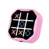 3 in 1 Electronic Tic Tac Toe Game, Handheld Digital Tic Tac Toe Bolt Game with Silent Mode, Portable Learing Toys Gift for Kids & Adults, Pink view 1