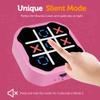 3 in 1 Electronic Tic Tac Toe Game, Handheld Digital Tic Tac Toe Bolt Game with Silent Mode, Portable Learing Toys Gift for Kids & Adults, Pink view 2