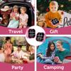 3 in 1 Electronic Tic Tac Toe Game, Handheld Digital Tic Tac Toe Bolt Game with Silent Mode, Portable Learing Toys Gift for Kids & Adults, Pink view 3