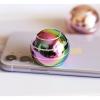 High-Gloss Silver Wire Rotating Desktop Ball Transfer top Amazon Cross-Border fingertip Burst Spin Decompression Douyin Toy view 2