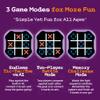 3 in 1 Electronic Tic Tac Toe Game, Handheld Digital Tic Tac Toe Bolt Game with Silent Mode, Portable Learing Toy Gift for Kids & Adults, Purple(One Pack) view 4