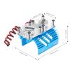 POENVFPO Double Fans Motor Cooling, Twin Fans Motor Heat Sink 40-42mm, for 1/8 RC Cars Enhances Performance and Prolongs Motor Lifespan (Blue) view 3